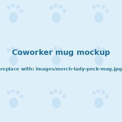 Mockup: Lady Peck 'Coworker' mug